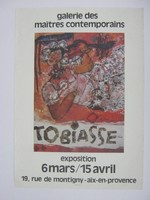 Affiche pour l'exposition Tobiasse Theo à la Galerie des Maitres Contemporains (Aix en Provence) du 6 mars au 15 avril